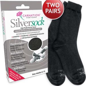 Silversock Adult Black Twopack