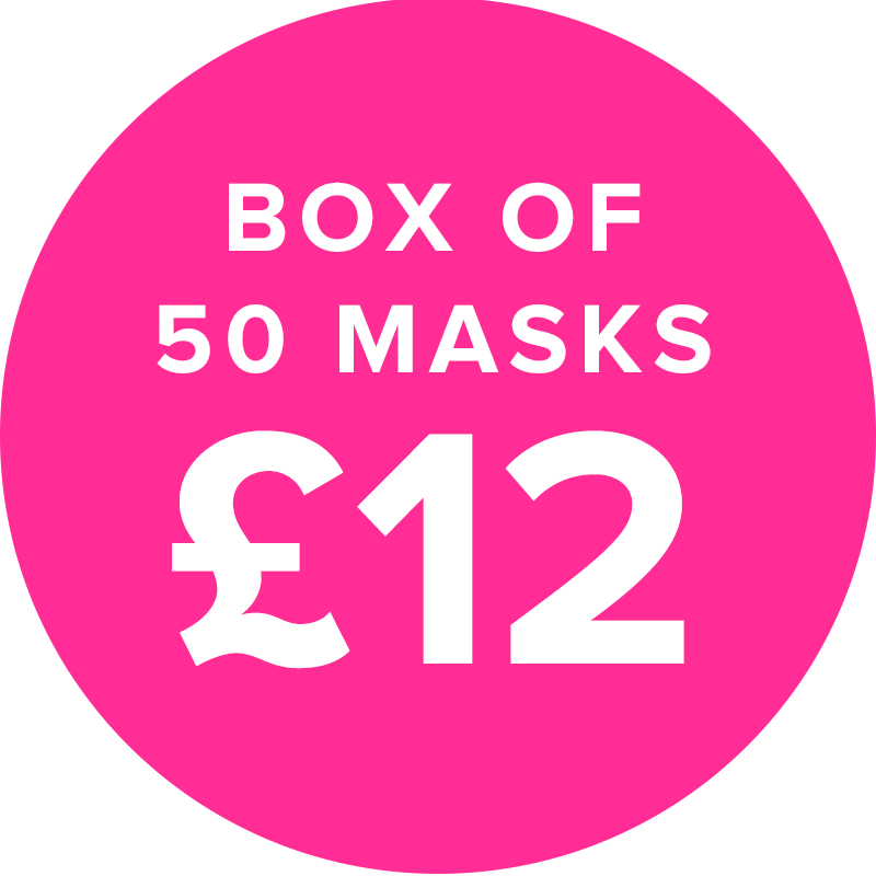 Box 50 £12 Face Masks
